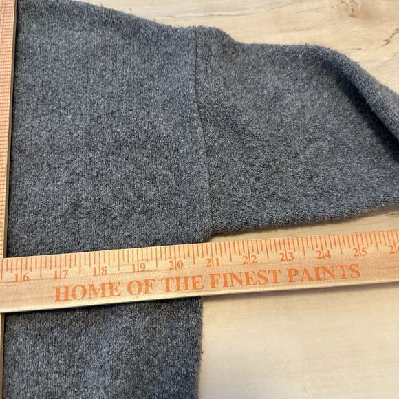 Other Stories Women XS Sweater Cotton Blend Mock Neck Boxy Gray - Picture 3 of 5